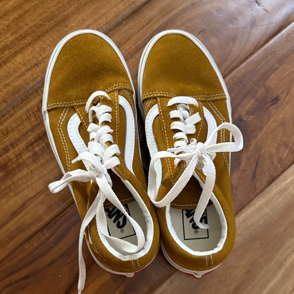 Vans Golden Yellow Sneakers with White Details